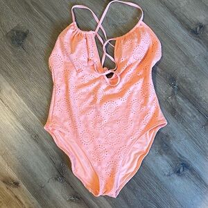 Orange One Piece Swimsuit